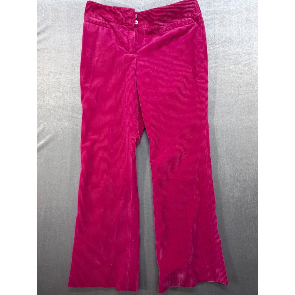 Vintage Rebecca Moses Made in Italy Corduroy Pants Red Pink Size‎ Small